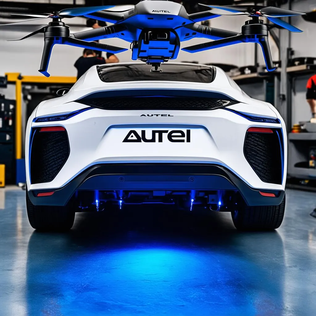 Autel Drone Scanning Car