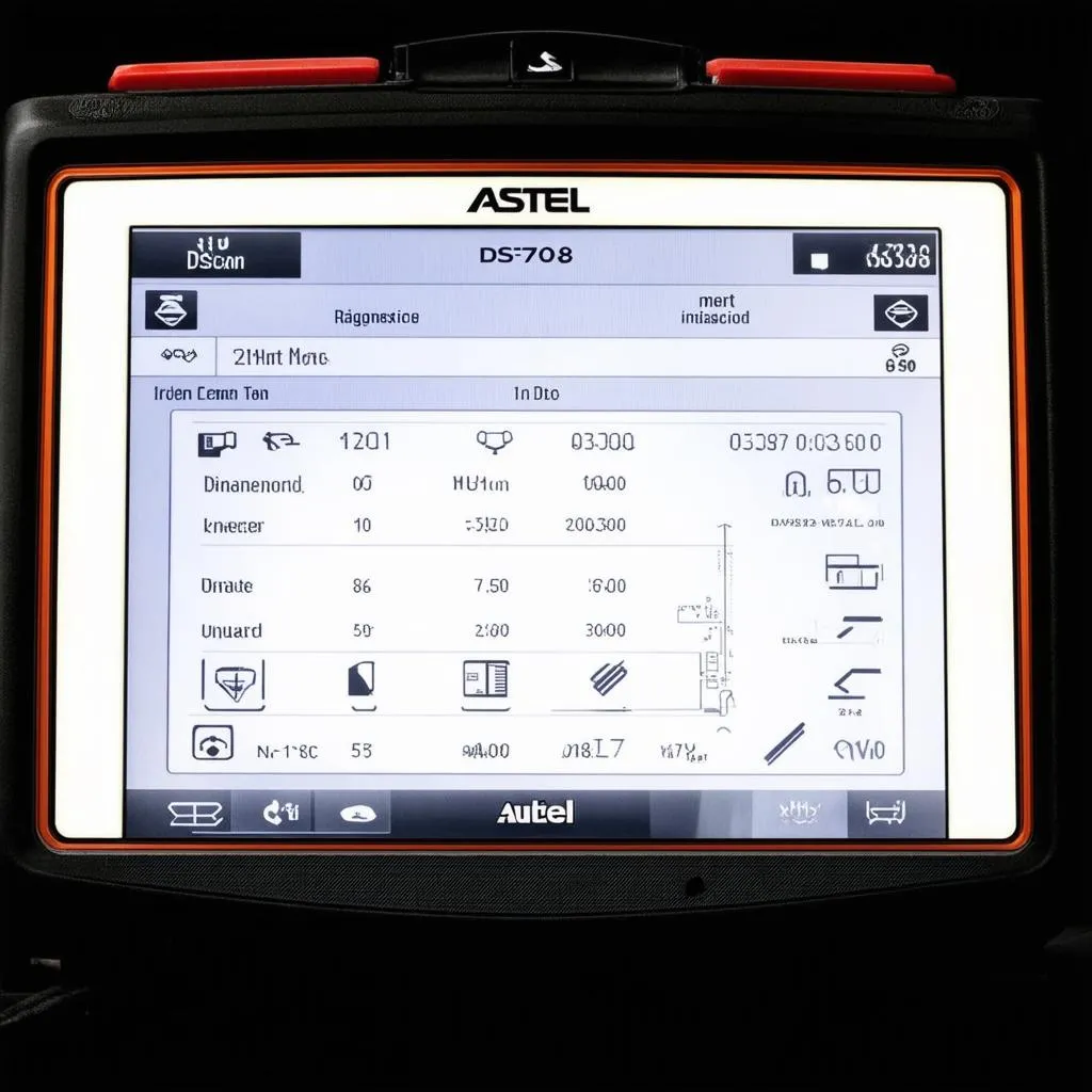 Autel DS708 Scan Tool Interface