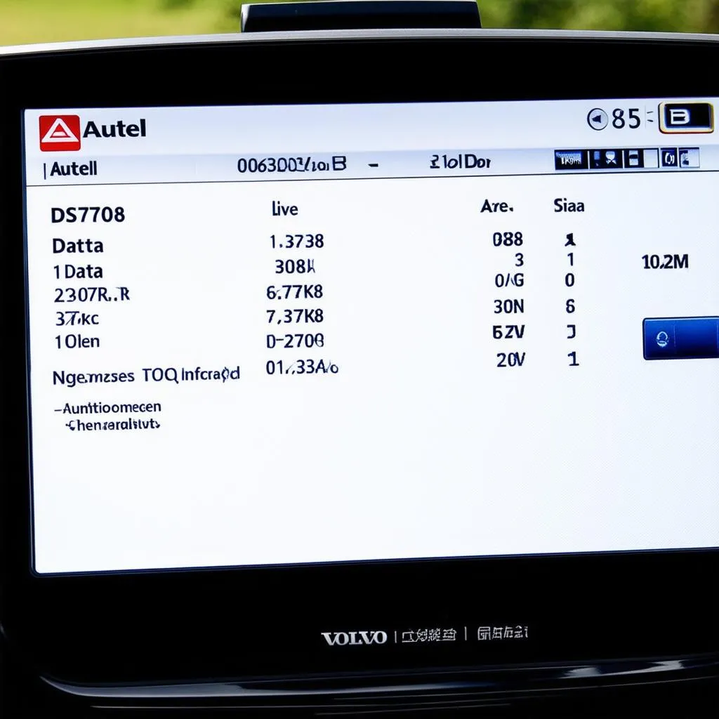 Autel DS708 Volvo Diagnostic Screen