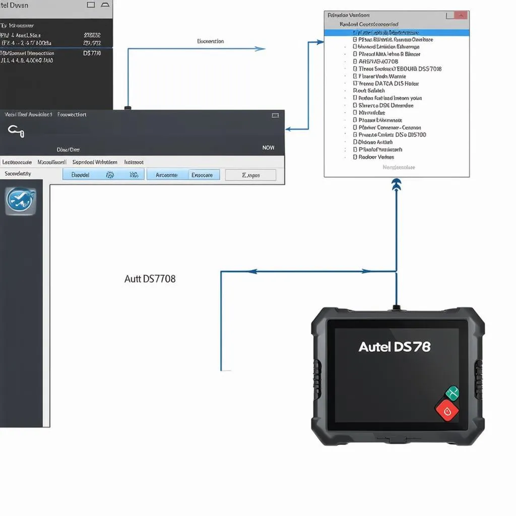 Autel DS708 Software Update Connection