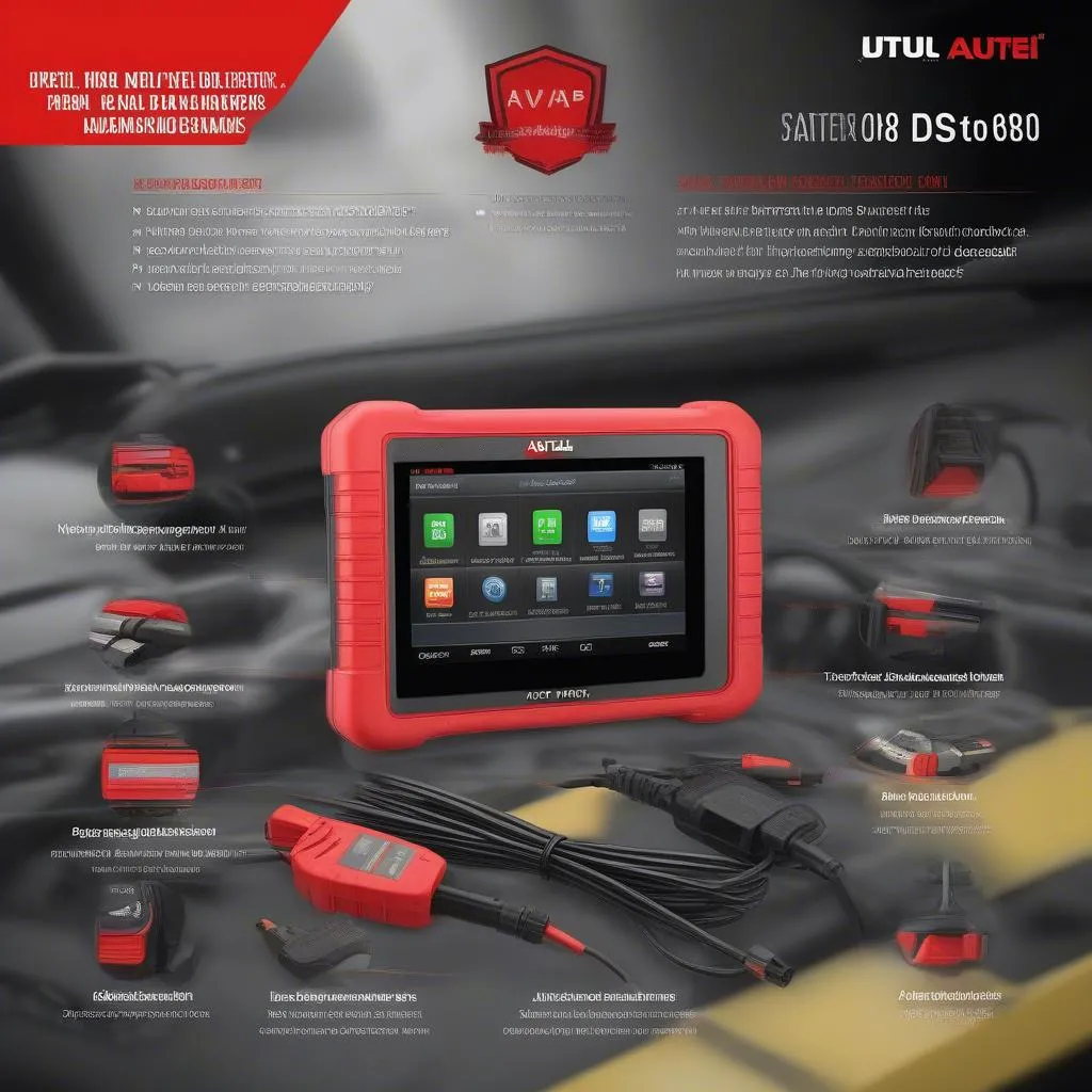 Autel DS808 Bi-Directional Scan Tool for EVAP System Diagnostics