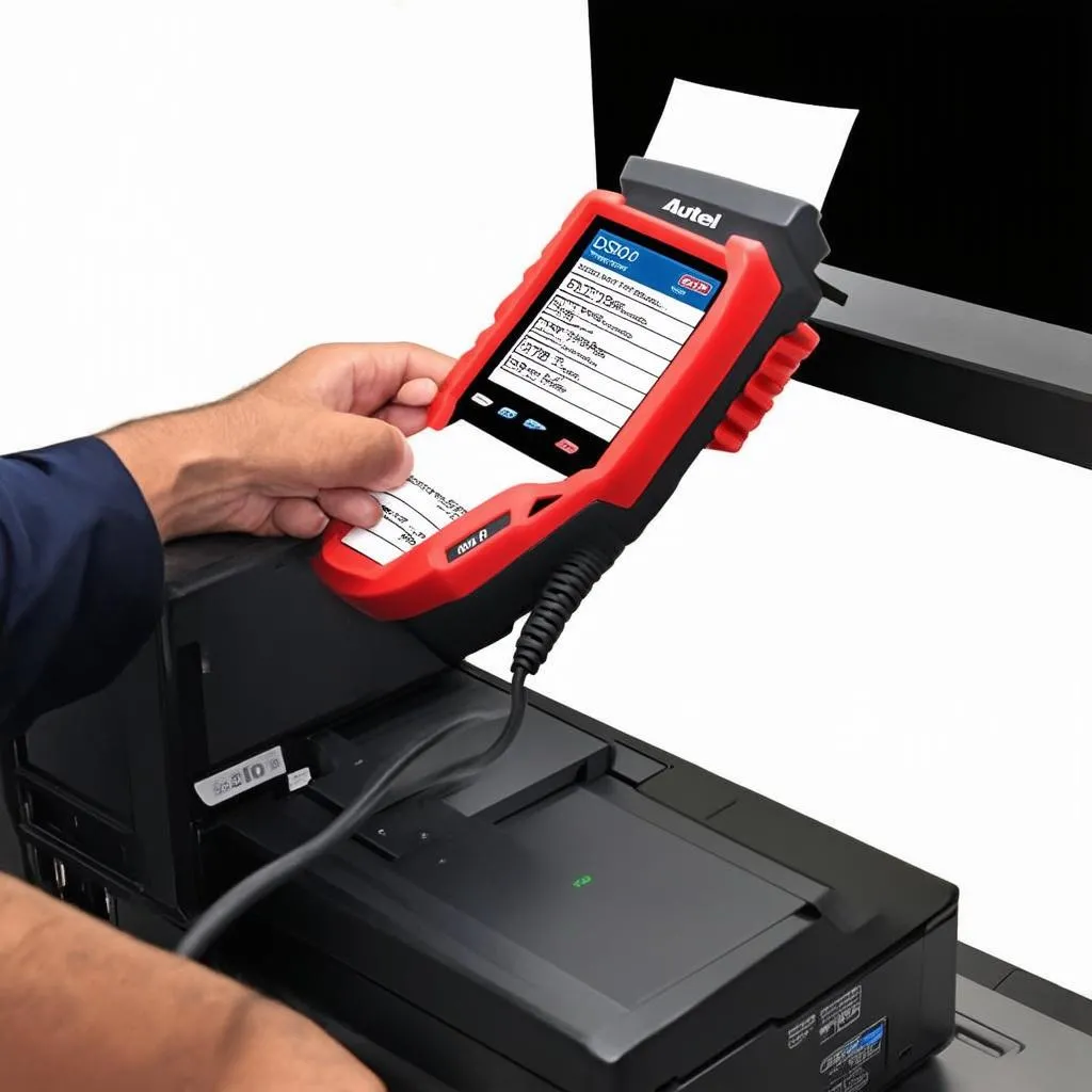 Autel DS808 Printer Setup