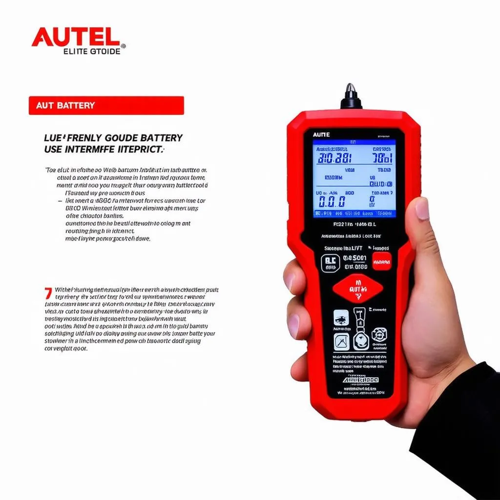 Autel Elite Battery User Guide