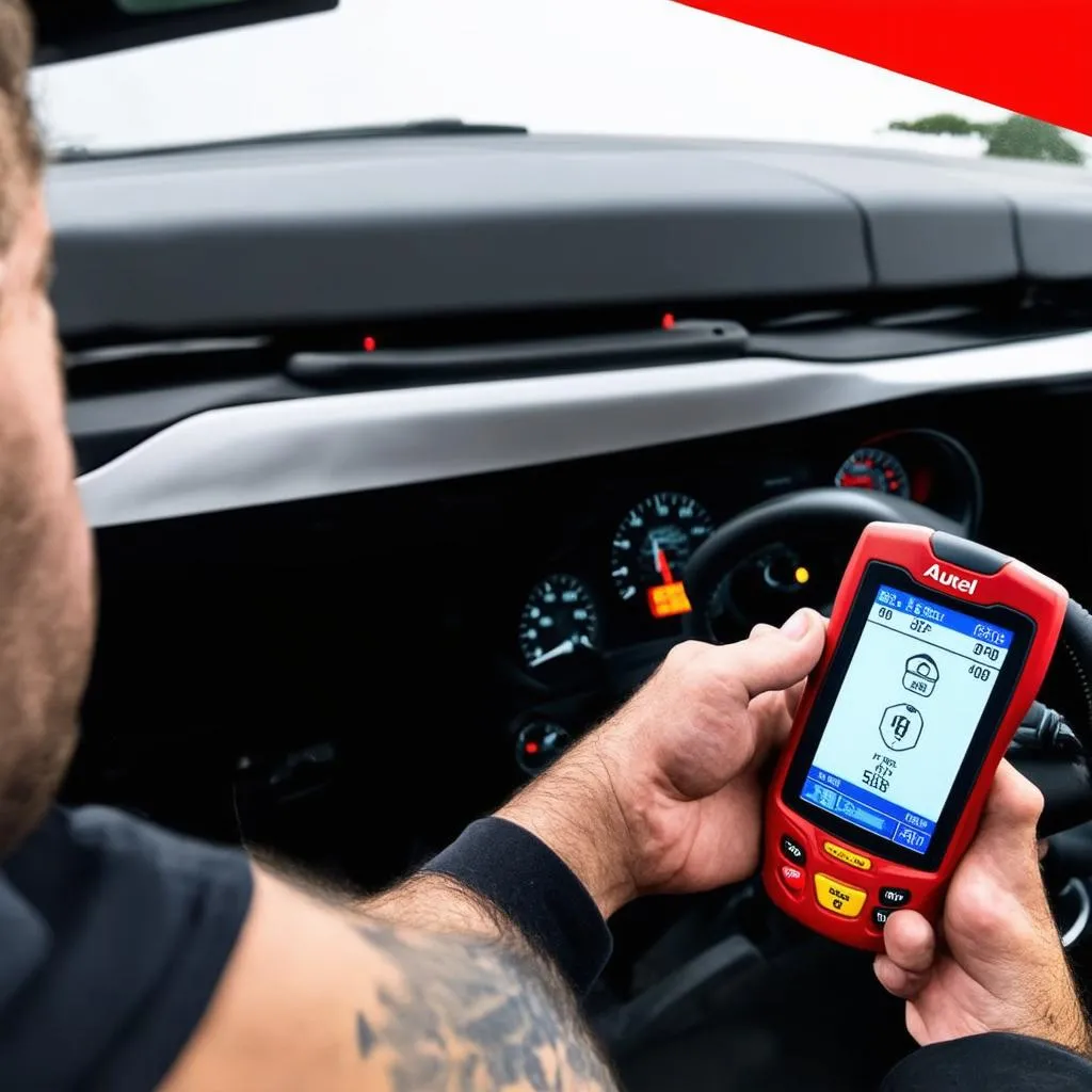 Automotive expert with Autel Scanner