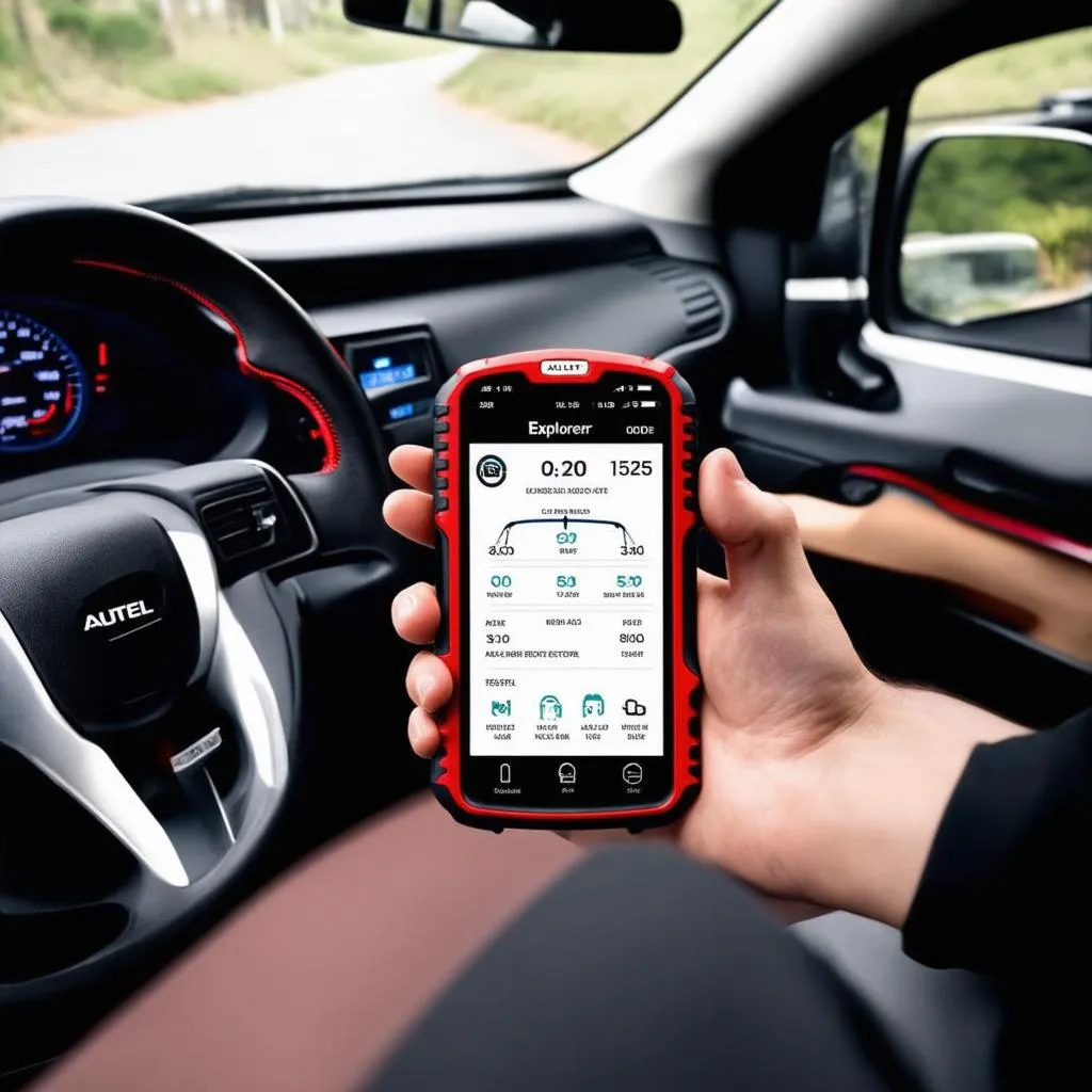 Autel Explorer App with Diagnostic Tool