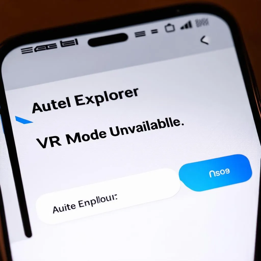 Autel Explorer App VR Mode Issues