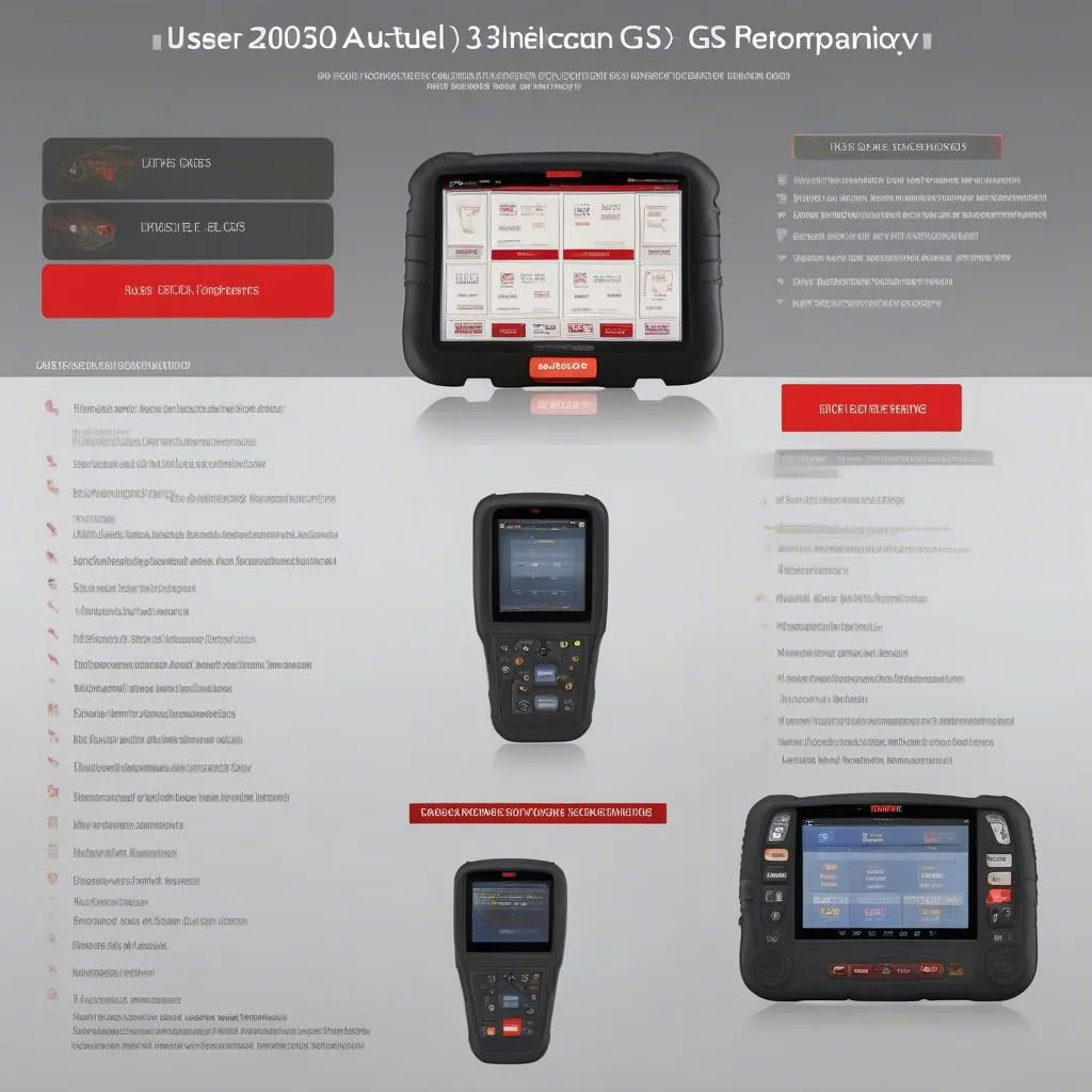 Autel Geniscan GS300 diagnostic tool user interface