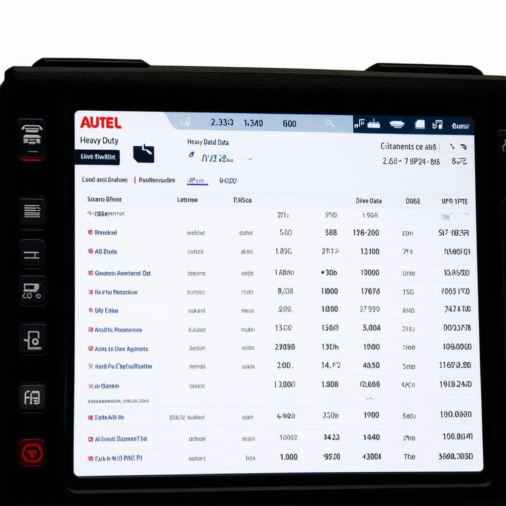 autel heavy duty scanner interface