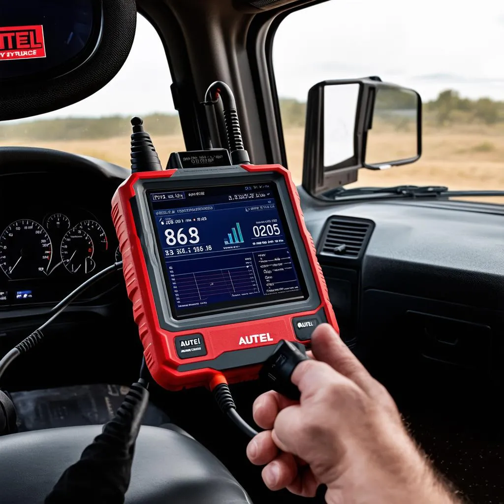 Autel Heavy Duty Truck Scanner Dashboard