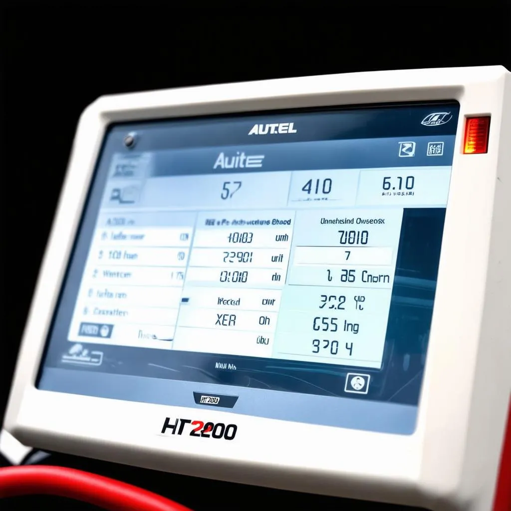 Autel HT200 User Interface