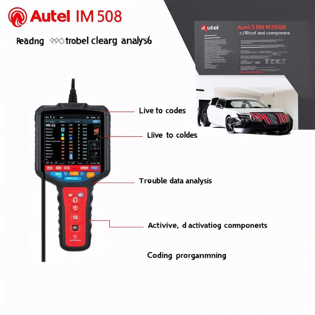 Autel IM508 Features