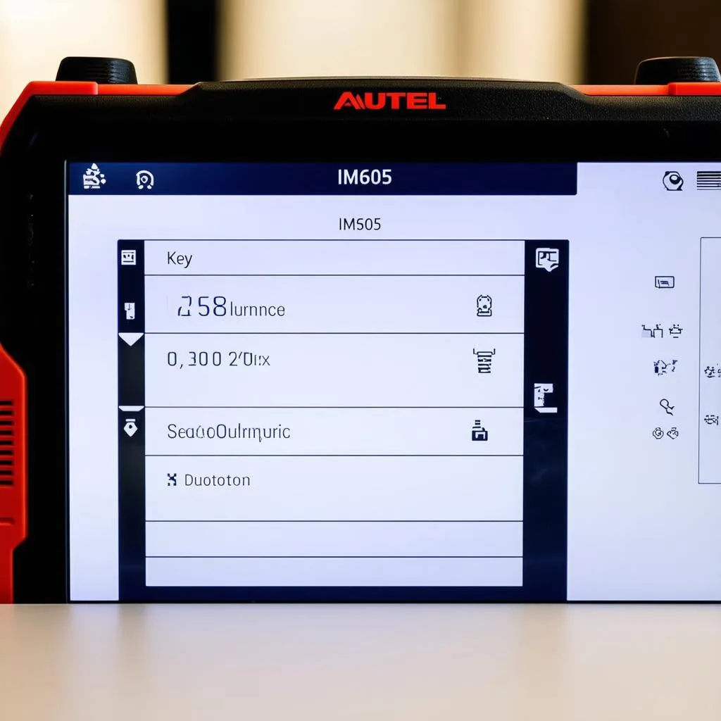 Autel IM605 Interface