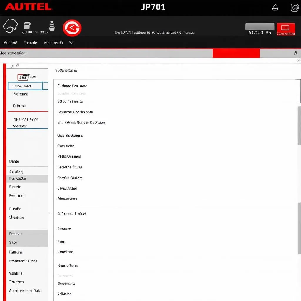 Autel JP701 Software