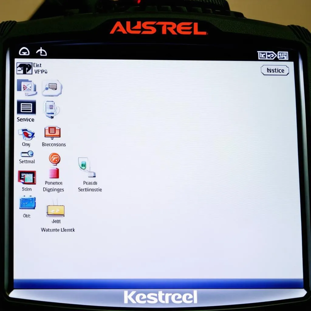 Autel Kestrel's user-friendly interface displayed on a car's dashboard