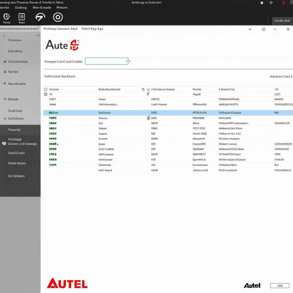 Autel key coding software