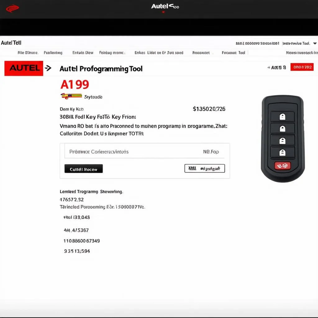 Autel Key Fob Programming Tool Price