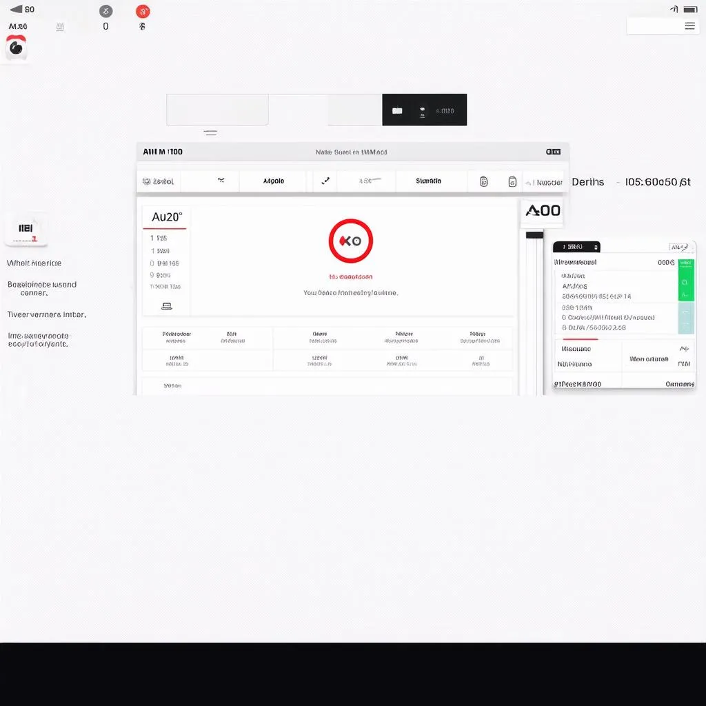 Autel KM100 user interface