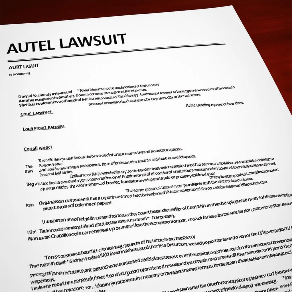 Autel Lawsuit Document