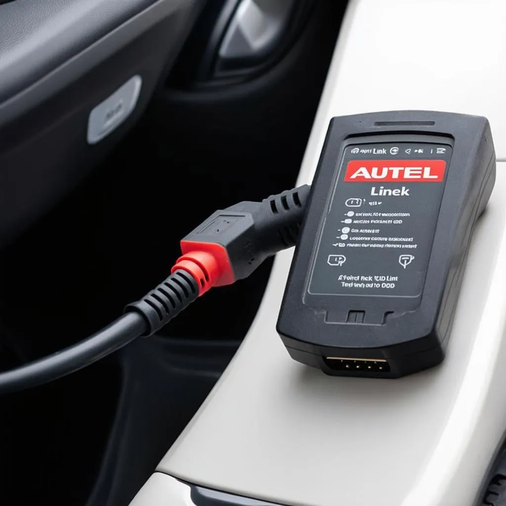 Autel Link connected to a car