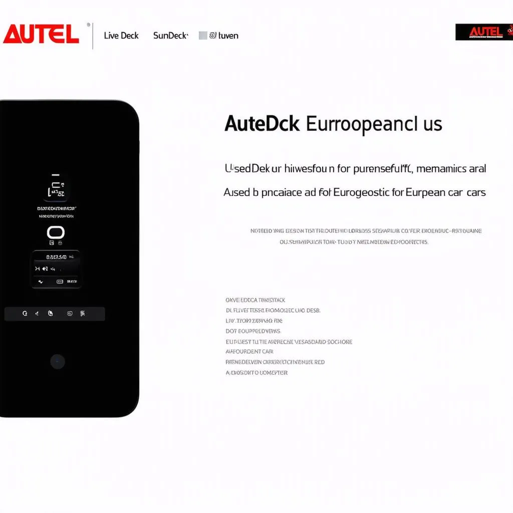 Autel LiveDeck Diagnostic Tool