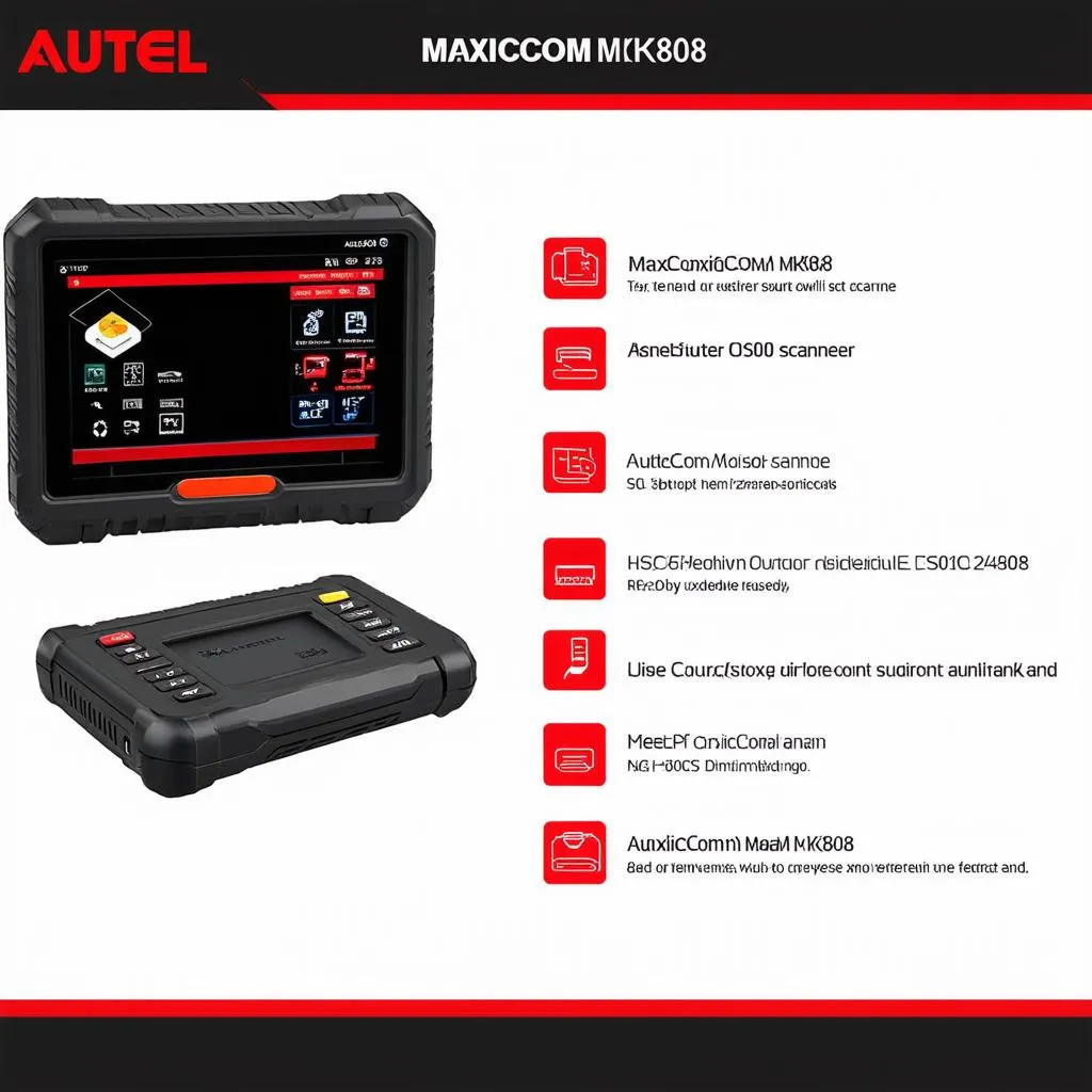 Autel MaxiCOM MK808 Scanner