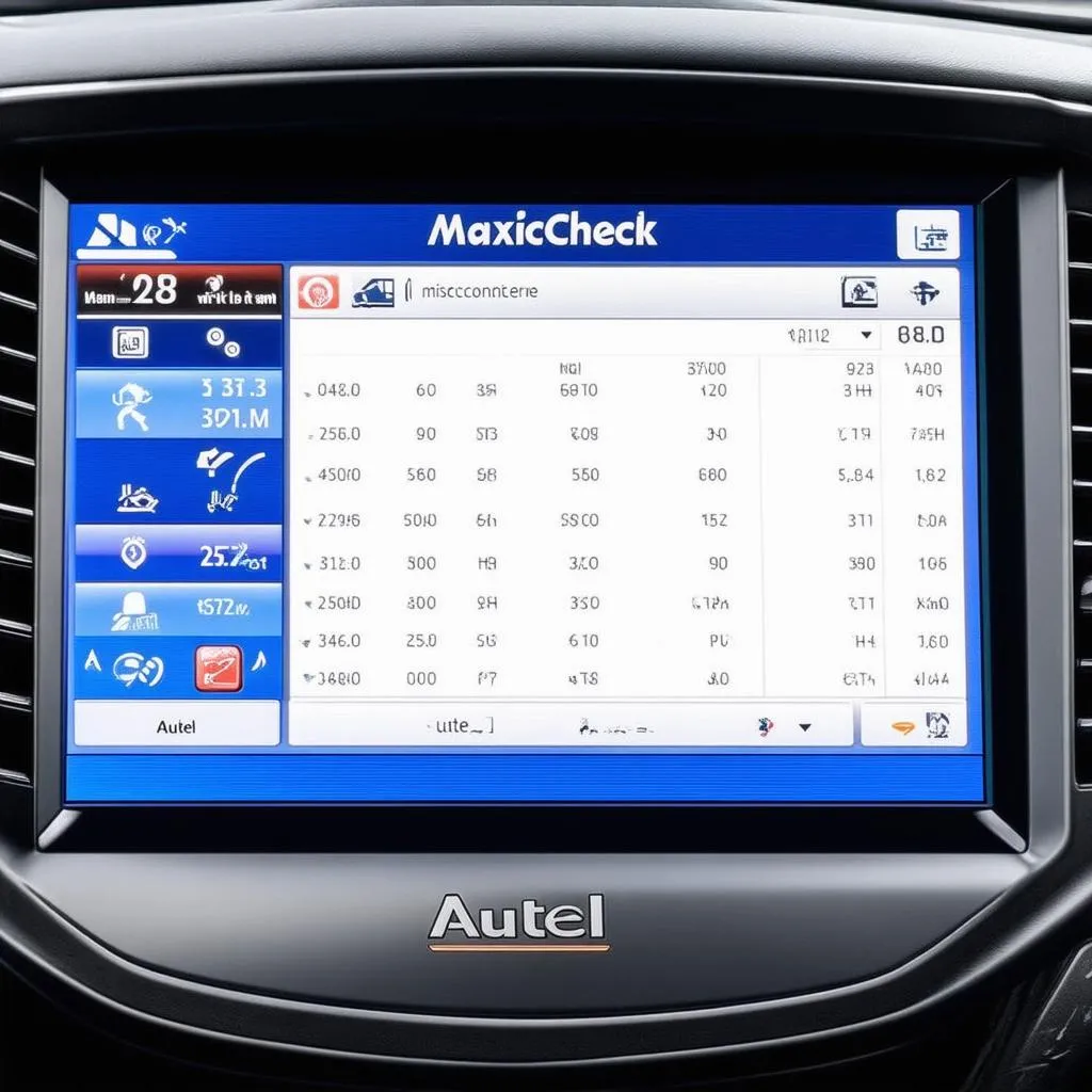 Autel MaxiCheck DPf Display