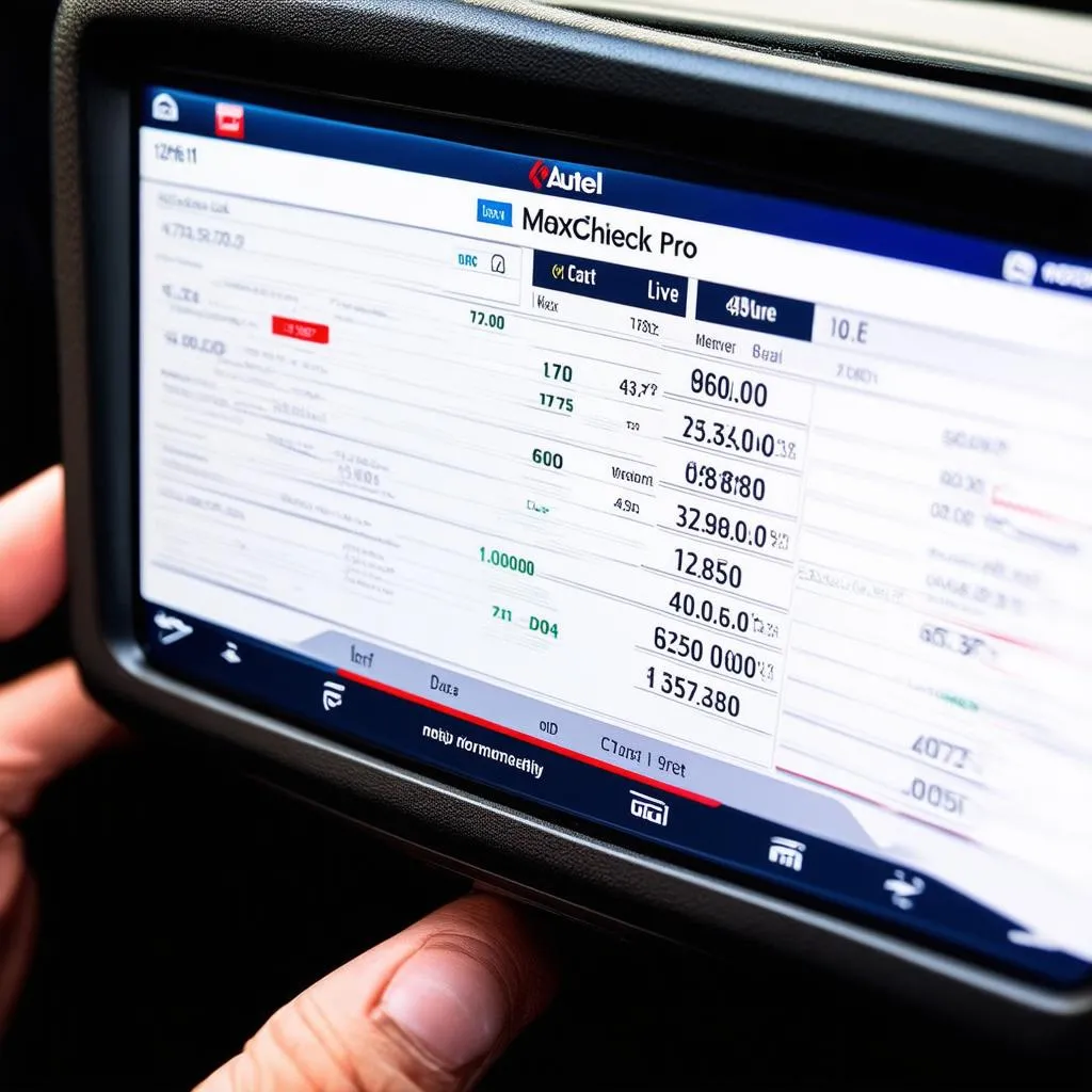 Autel Maxicheck Pro Live Data