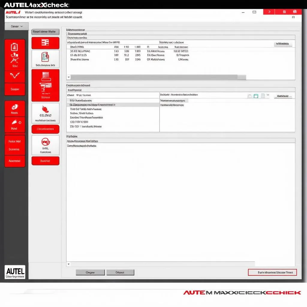 Autel Maxicheck Scanner Software Interface