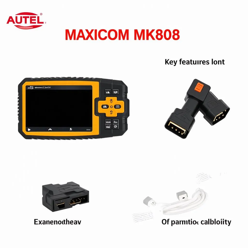 Autel MaxiCOM MK808 Car List Features