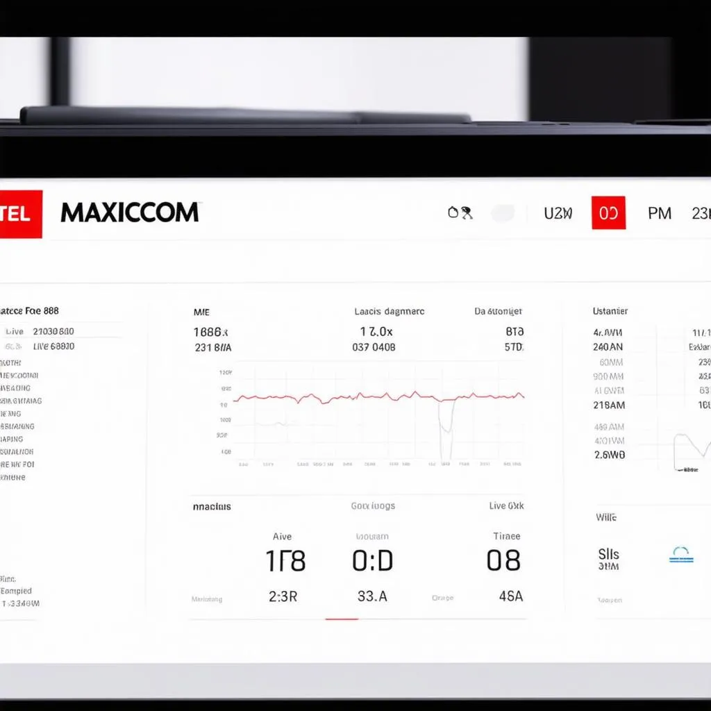 Autel MaxiCOM MK808 Dashboard