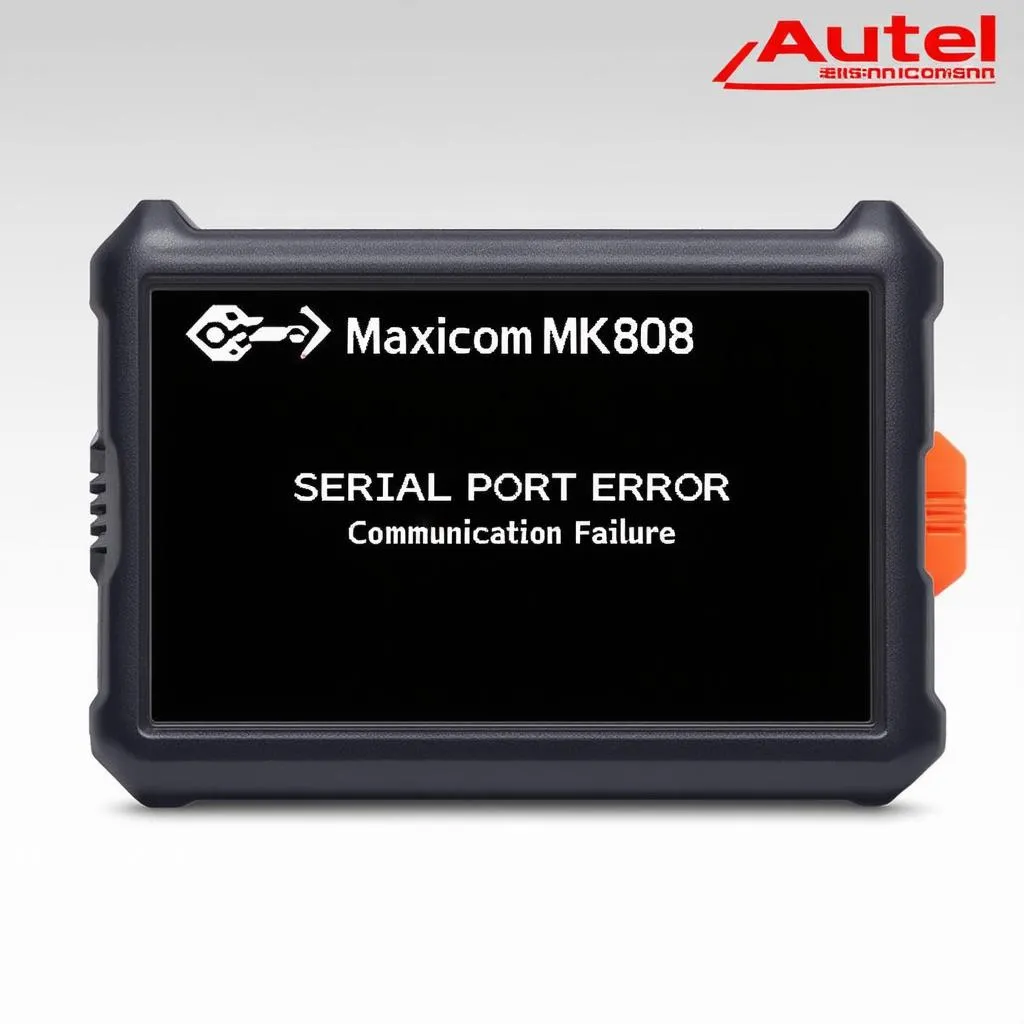 Autel Maxicom MK808 Error Message