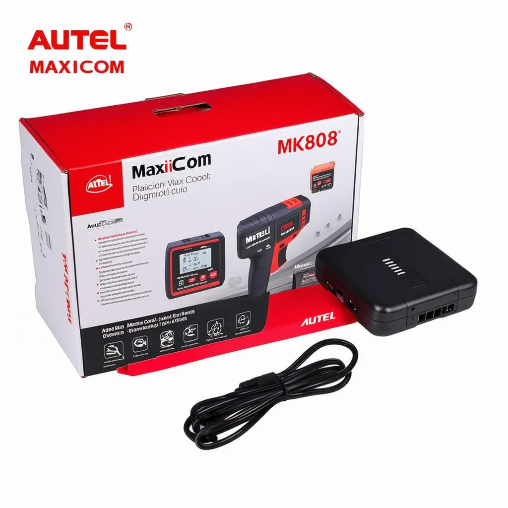 Autel MaxiCOM MK808 OBDII Diagnostic Tool Packaging