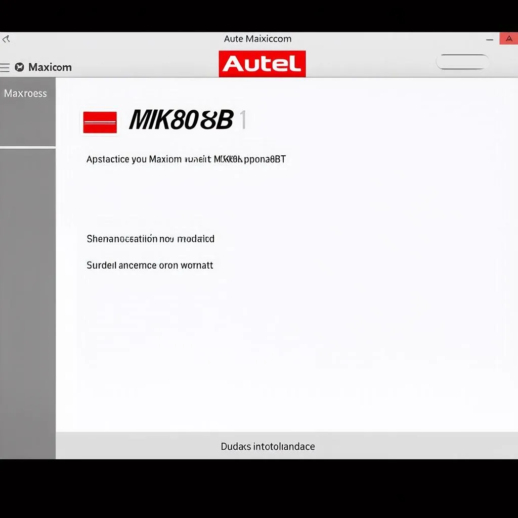 Autel Maxicom MK808BT Update