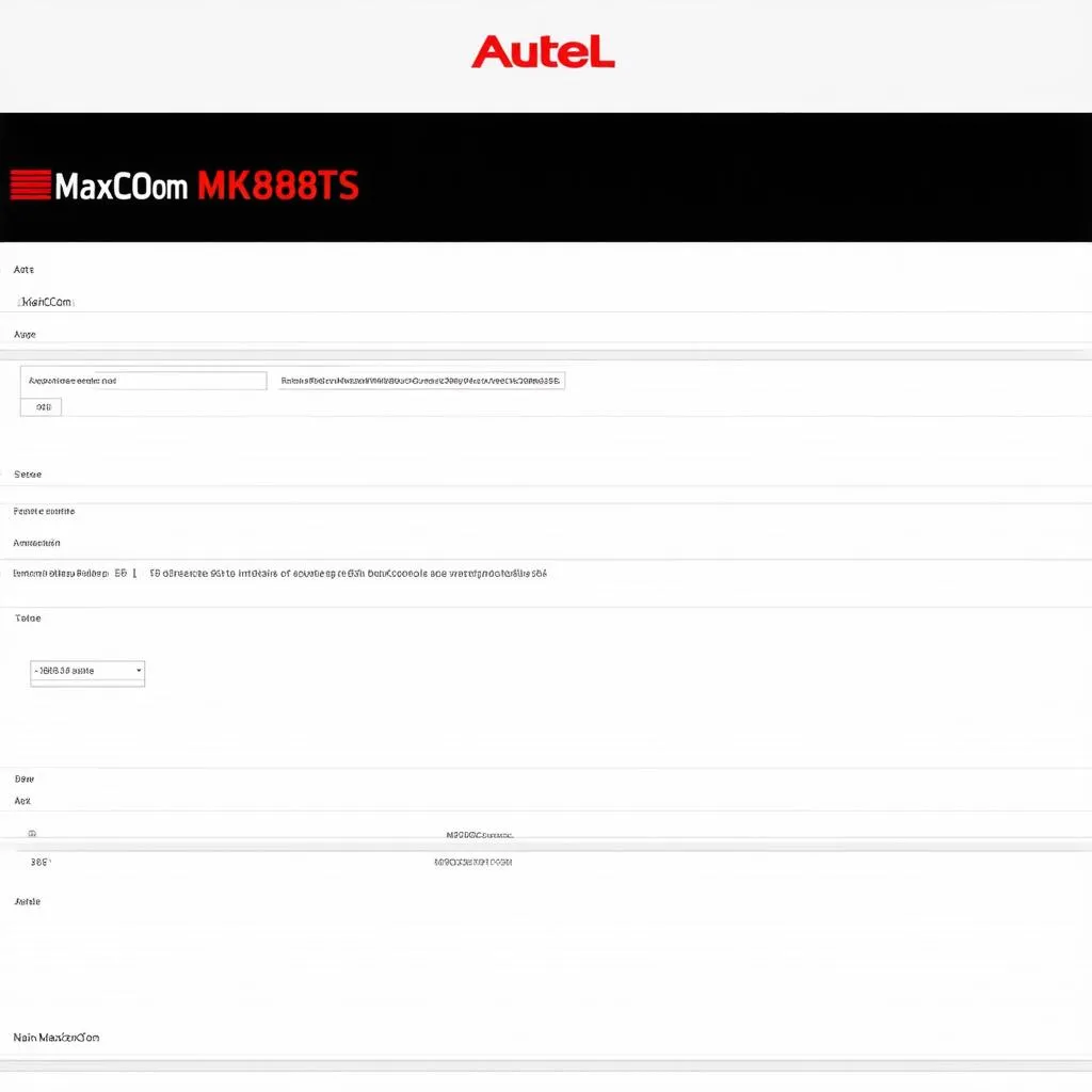 Autel MaxiCOM MK808TS Setup Guide