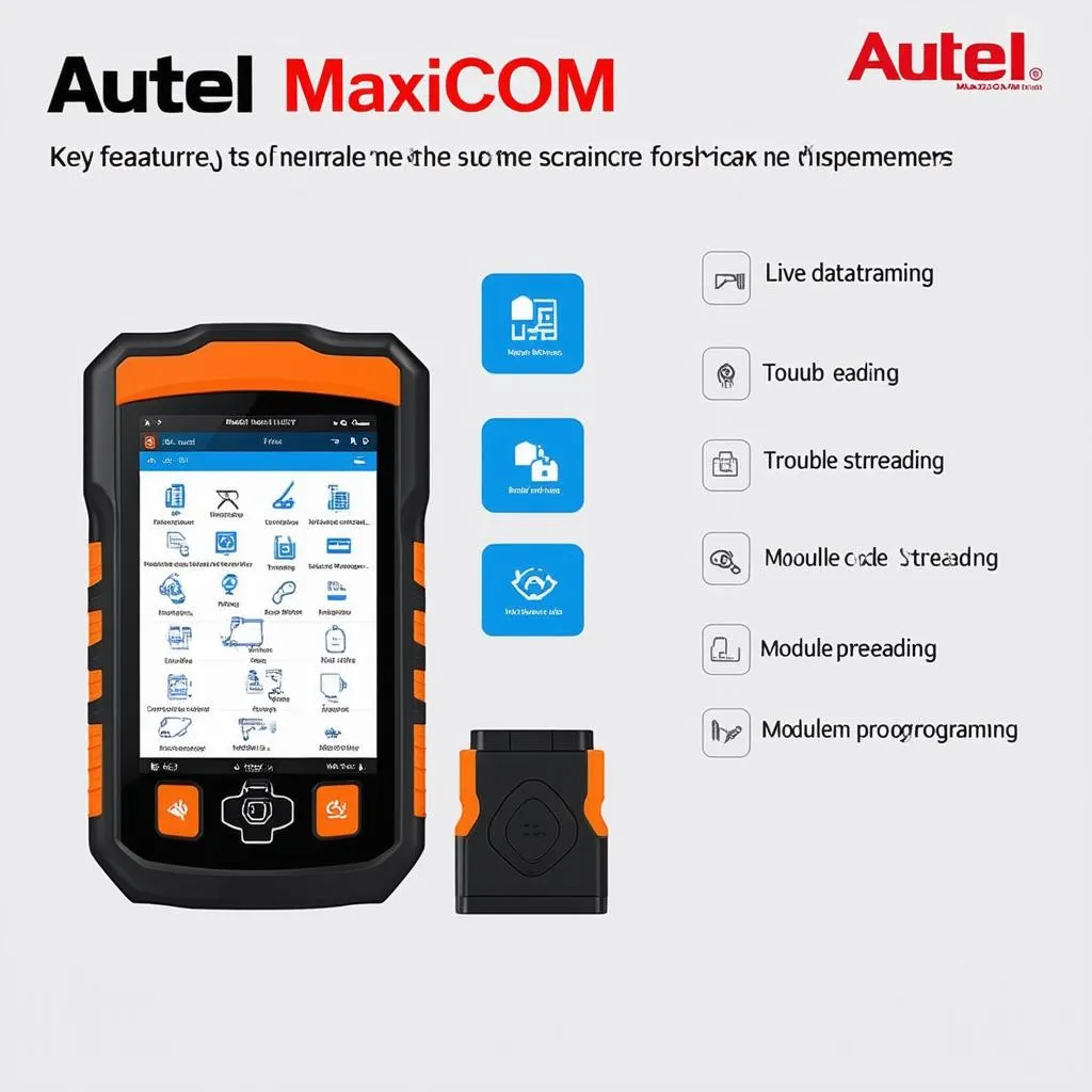 Autel MaxiCOM Scanner Features