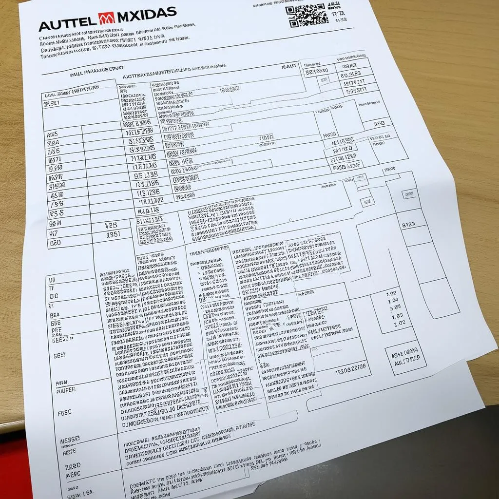 Autel Maxidas Diagnostic Report