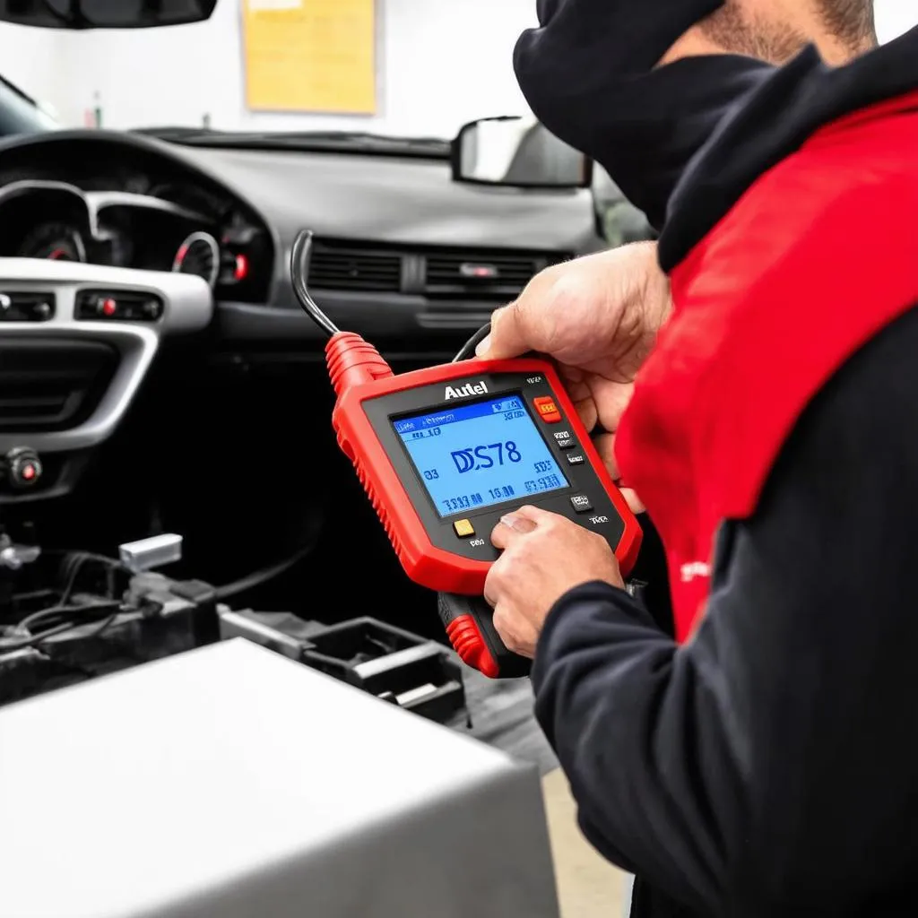 Autel MaxiDAS DS708 E53 Vehicle Connection