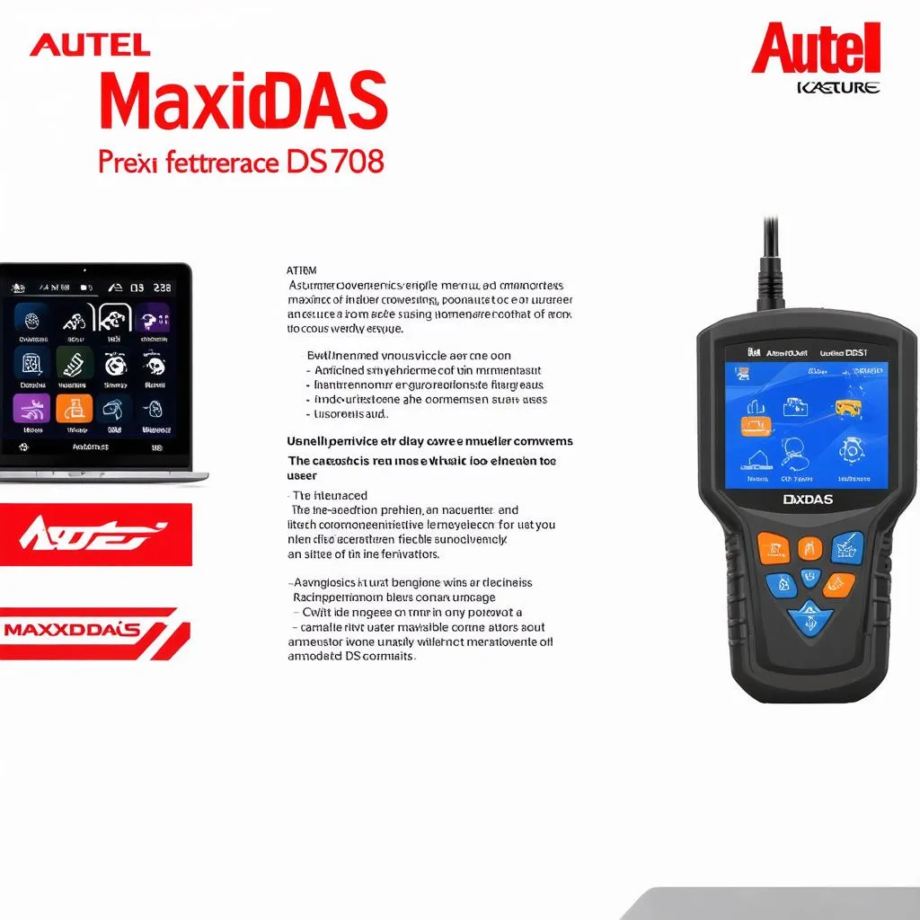 Autel MaxiDAS DS708 Features