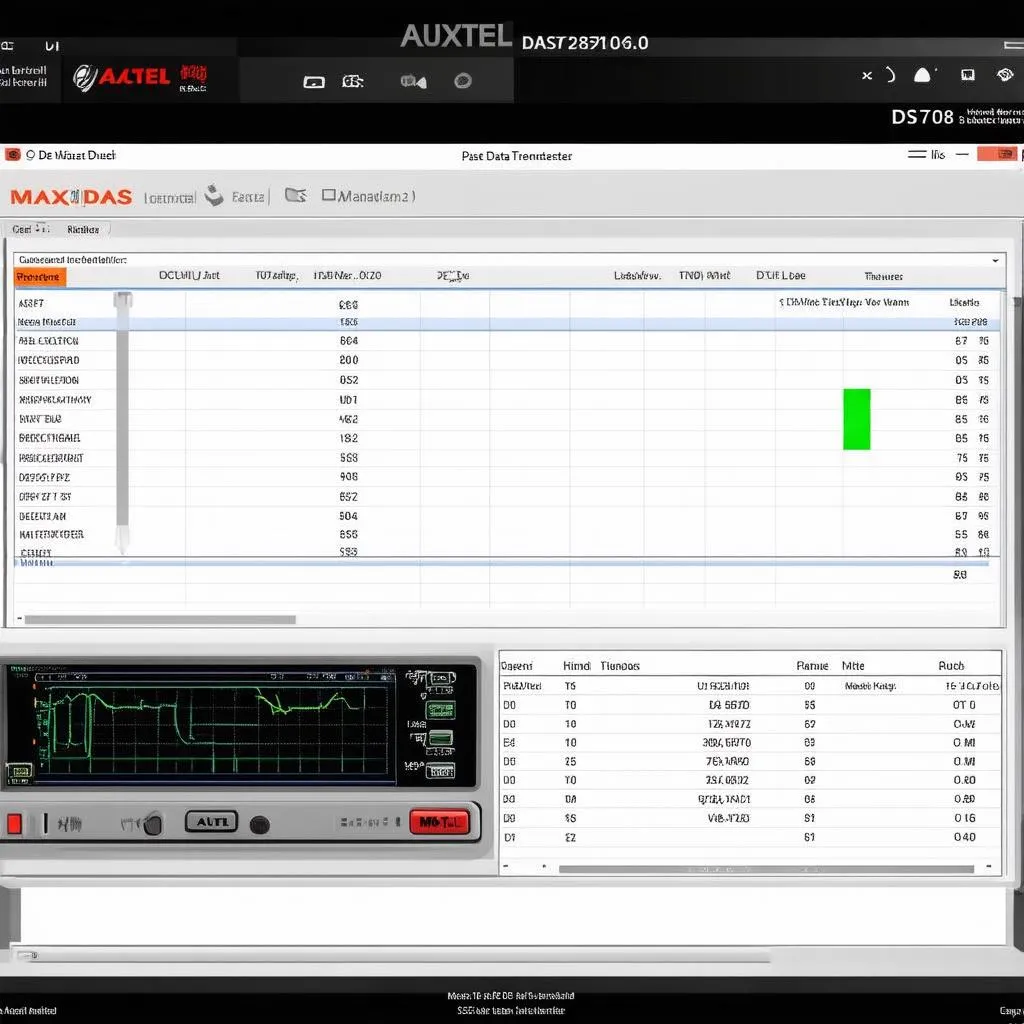 Autel Maxidas DS708 user interface