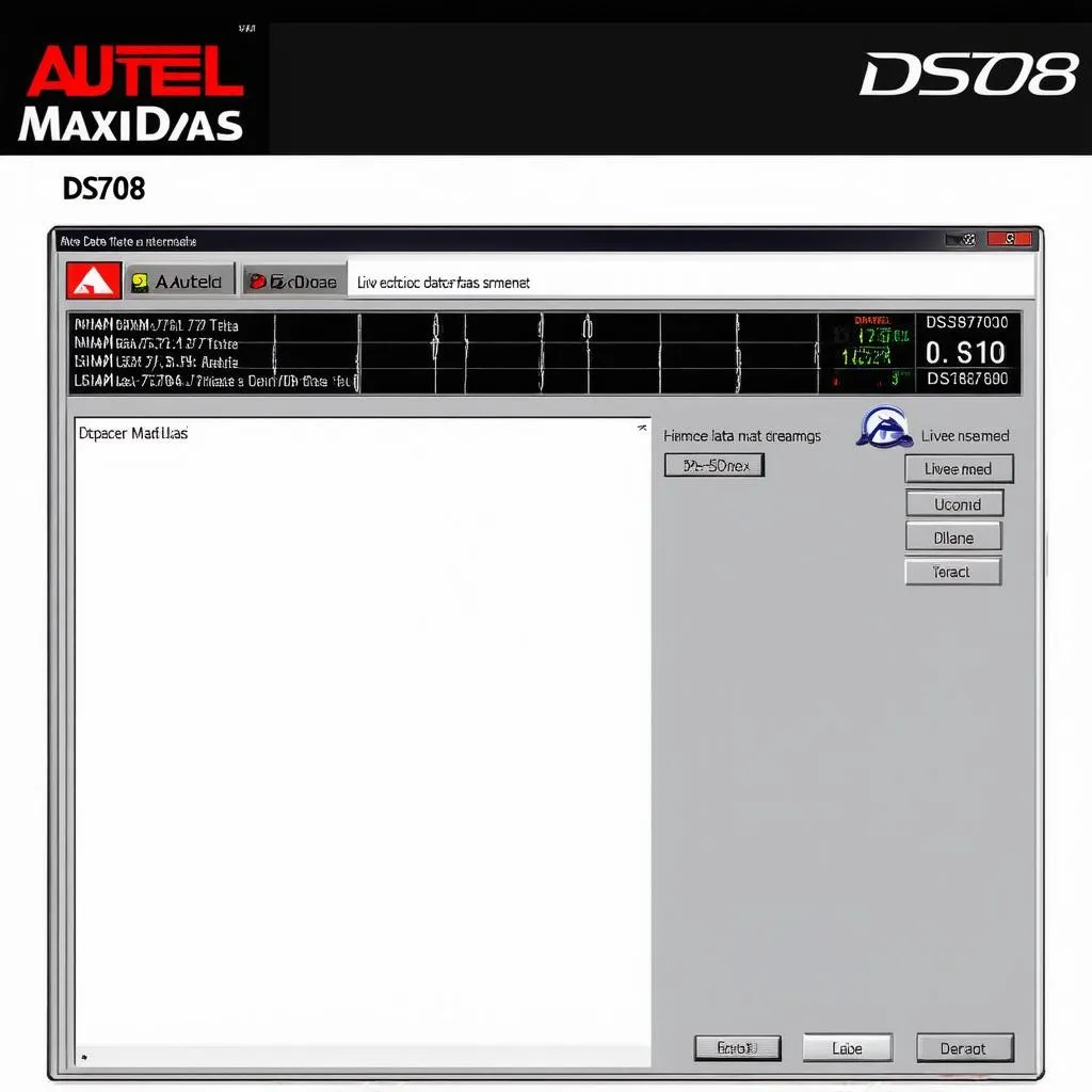 Autel Maxidas DS708 software interface