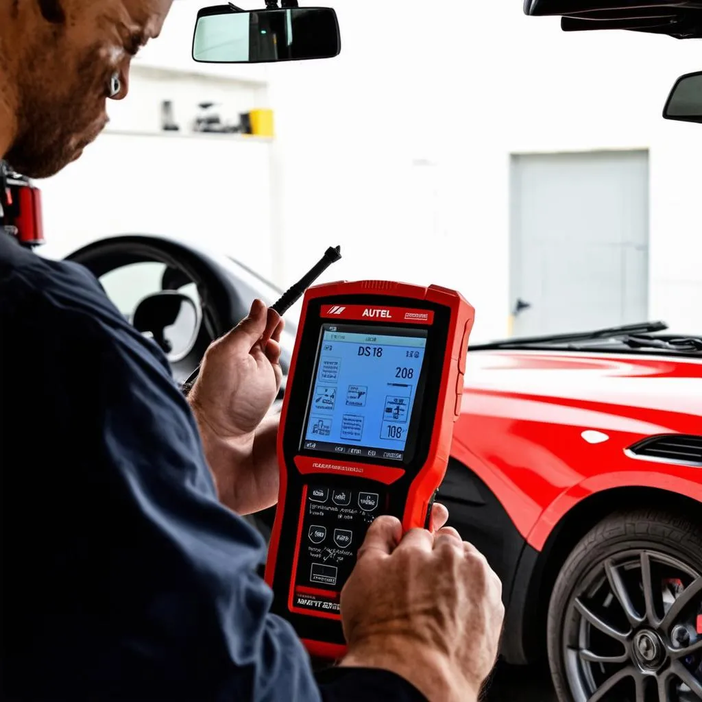 Autel Maxidas DS808 Repairing Car