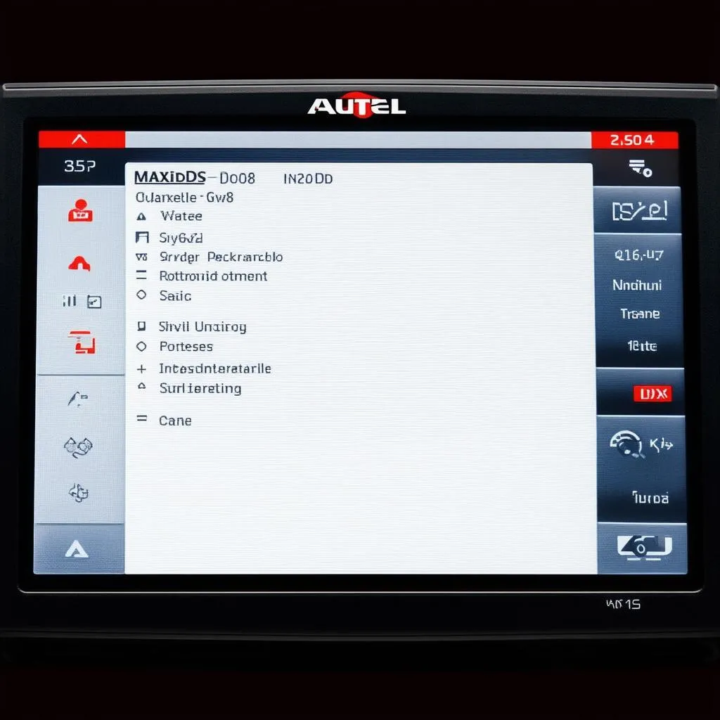 Autel MaxiDAS DS808 interface