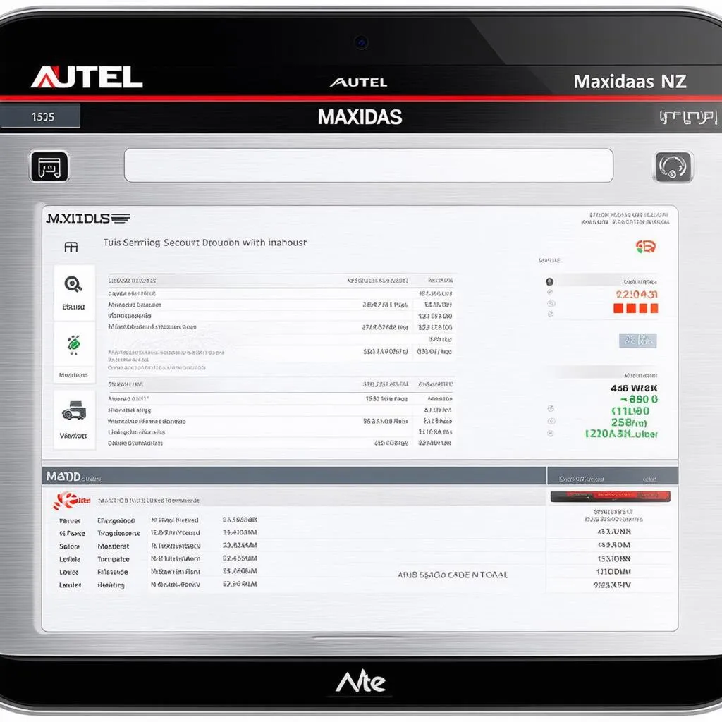 Autel Maxidas NZ User Interface