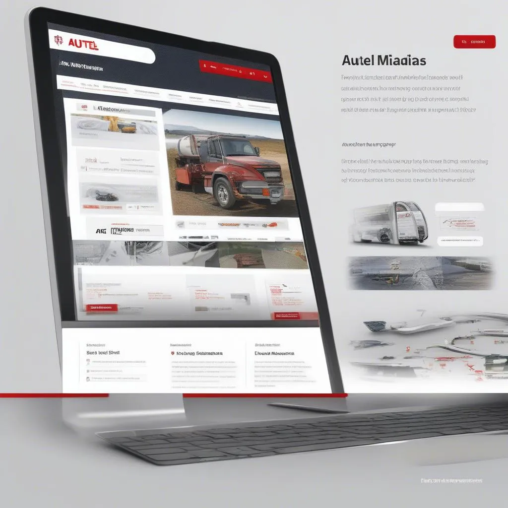 Autel Maxidas Website Interface