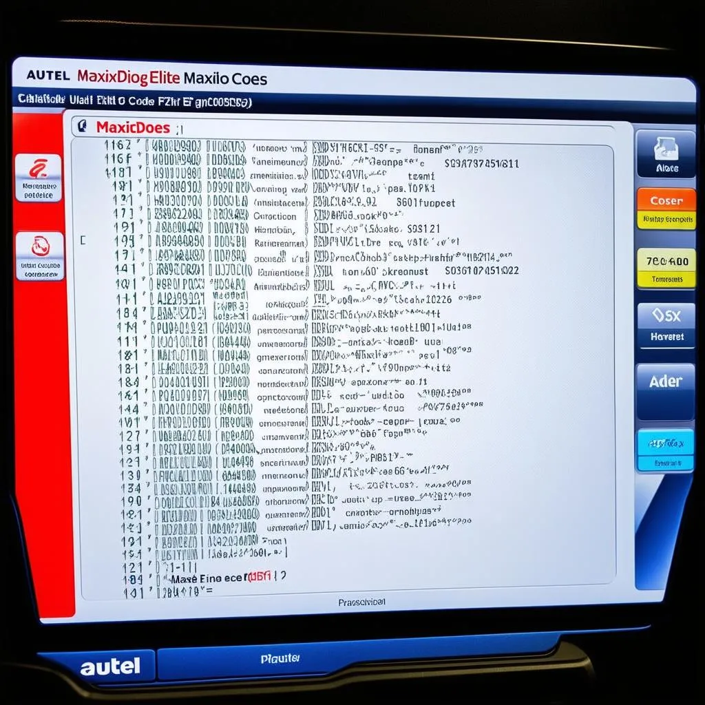 Autel MaxiDiag Elite Codes Explained