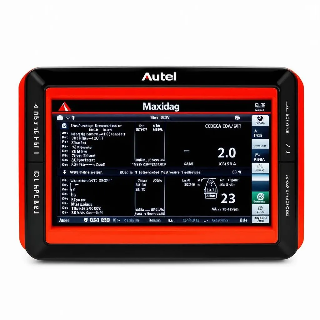 Autel MaxiDiag Elite display