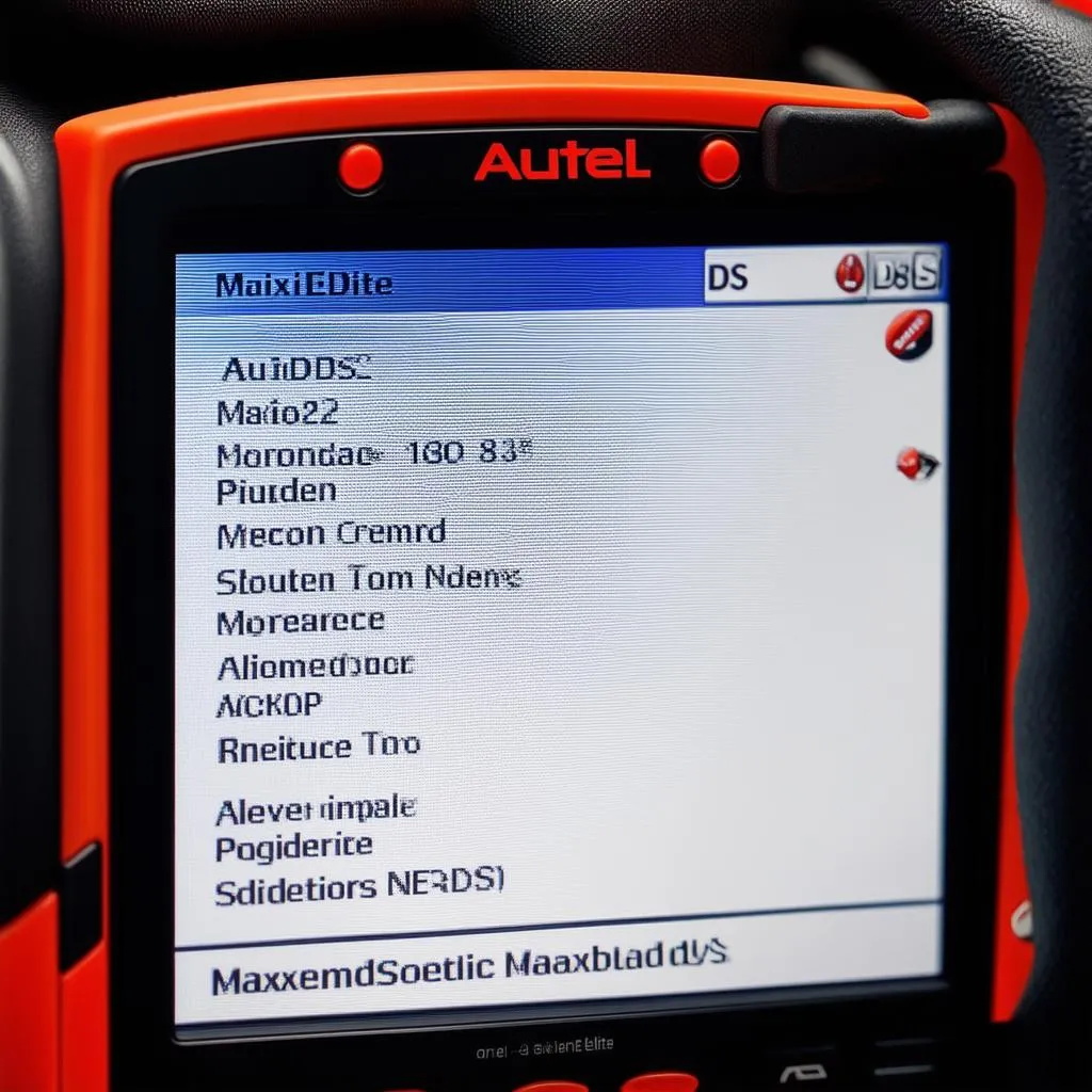 Autel MaxiDiag Elite MD802 DS user interface