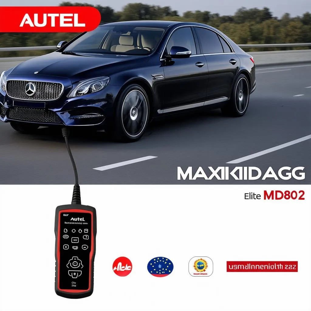 Autel MaxiDiag Elite MD802 European Car