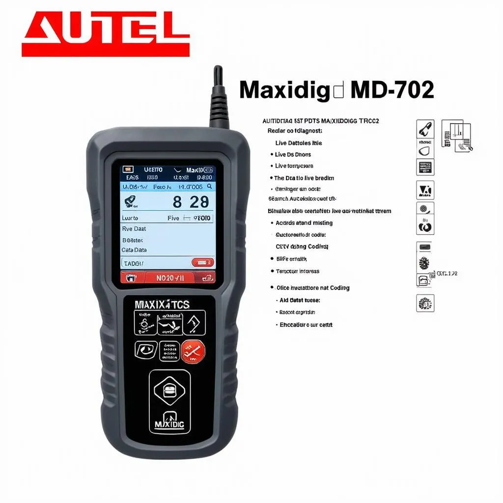 Autel Maxidiag MD702 Features