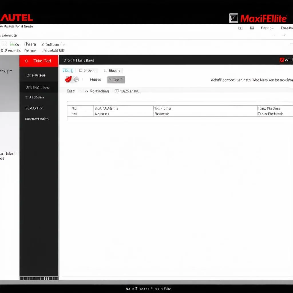 Autel MaxiFlash Elite Software Interface